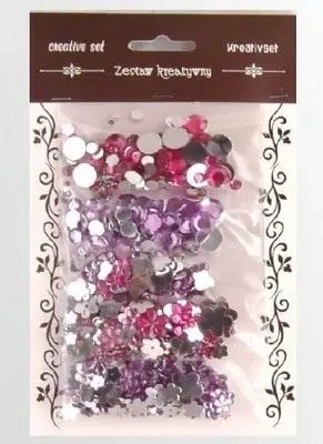 Zestaw kamyczków różowo fioletowych 35g - Galeria Hobby