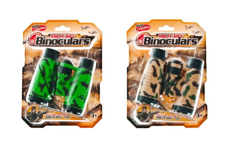 Lornetka militarna z kompasem, mix kolorów - MEGA CREATIVE