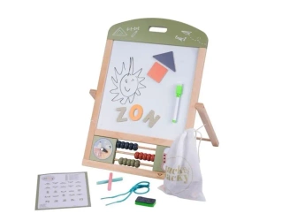 Tablica edukacyjna 2w1 kredowa i suchościeralna - Quint