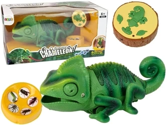 Kameleon zdalnie sterowany zielony 28cm - Leantoys