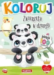 Koloruj - Zwierzęta w dżungli - praca zbiorowa