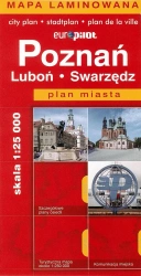 Poznań Swarzędz Luboń Plan miasta 1:25 000 laminowany - opracowanie zbiorowe