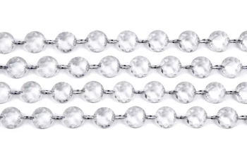 Girlanda kryształowa bezbarwna 1m - PartyDeco