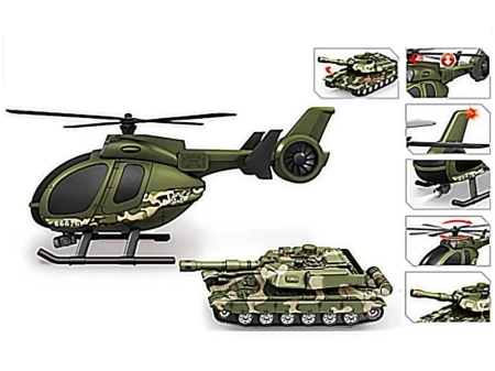 Helikopter wojskowy + czołg - Madej