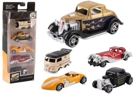 Samochód metalowy Hot Rod 5-pack - Pro Kids
