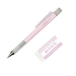 Ołówek automat, Mono Graph 0,5mm pastel + gumka - Tombow