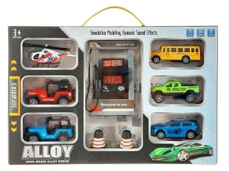 Zestaw aut metalowych z dźwiękiem 33,5x22,5x6cm - ADAR
