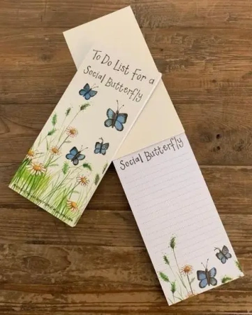 Lista zakupów z magnesem MNP22 Motyle - Alex Clark