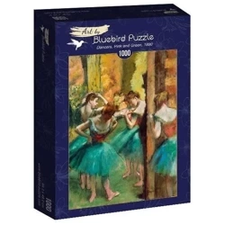 Puzzle 1000 Różowa i zielona tancerka, Degas - Bluebird Puzzle