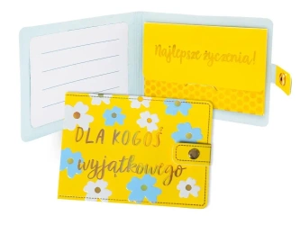 Portfelik Dla kogoś wyjątkowego kwiatki - Kukartka