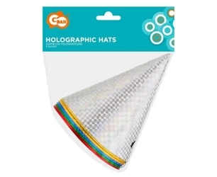 Czapeczki papierowe Holograficzne 6szt - Godan