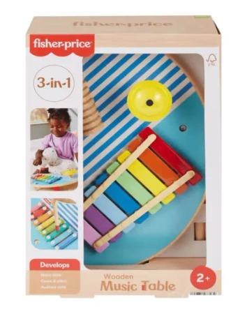 Muzyczny stoliczek drewniany - Fisher Price