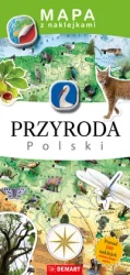 Mapa z naklejkami Przyroda Polski - praca zbiorowa