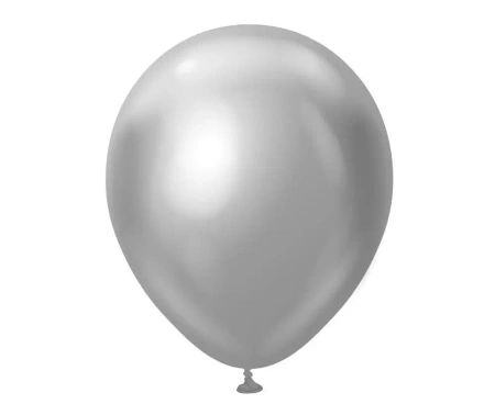 Balony Mirror Silver 50szt - Godan