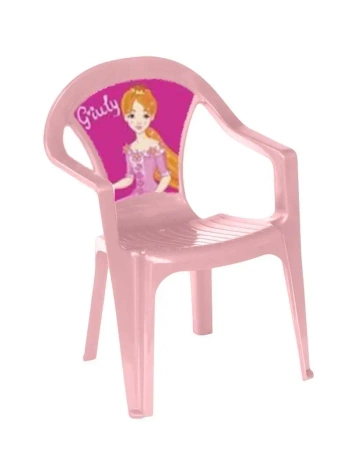 Krzesełko plastikowe pastel różowy - 3toysm