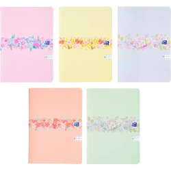 Zeszyt A5 32 kartki w kratkę, kwiaty