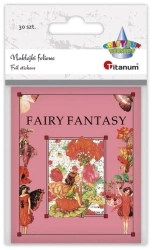 Naklejki foliowe Fairy Fantasy wróżki różowe 30szt - Titanum