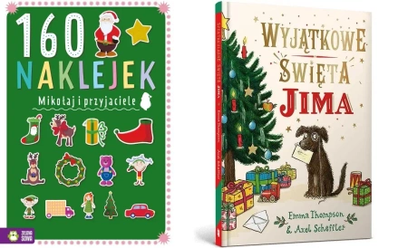 PAKIET ŚWIĄTECZNY Wyjątkowe święta Jima + 10 Sekund Kids.Święta+Kolorowanki - Emma Thompson