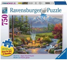 Puzzle 750 Salon nad rzeką - Ravensburger