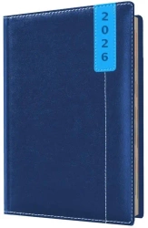 Kalendarz 2026 A4 tygodniowy registry niebieski - Evena