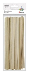 Drewniane patyczki proste 5x190mm 50szt - Titanum