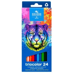 Kredki Triocolor Tygrys 24 kolory - Koh-I-Noor