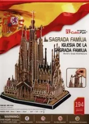 Puzzle 3D Katedra Sangrada Familia w Barcelonie - Cubic Fun