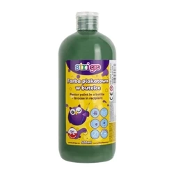 Farba plakatowa w butelce 500ml jasnozielona - Strigo