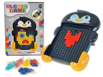 Układanka z klocków wtykanka pingwin - ADAR