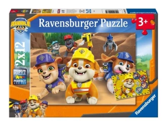 Puzzle dla dzieci 2D: Rubble i jego ekipa 2x12el - Ravensburger