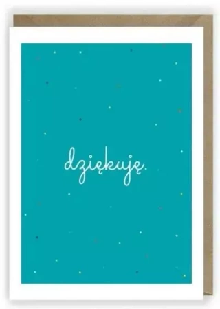 Kartka okolicznościowa, eko koperta Dziękuję K002 - Cardie