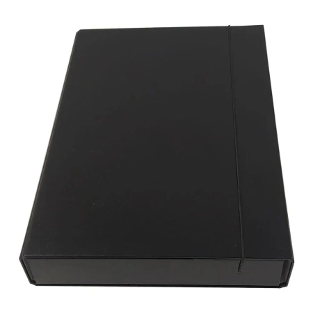 Teczka box z gumką czarna - Ziemia Obiecana