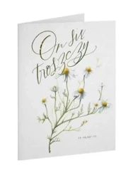 Kartka Dobro - ON - sie troszczy - rumianek - Szaron