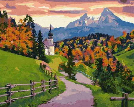 Malowanie po numerach - Jesienna cisza 40x50cm - Ideyka