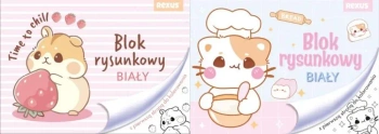 Blok rysunkowy A4/20K biały No name - dziewcz mix - Beniamin