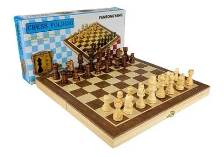 Szachy drewniane magnetyczne premium 29,5*29,5cm