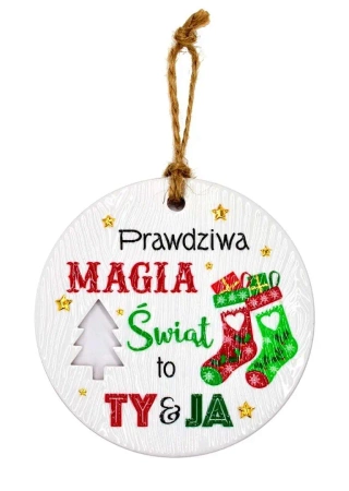 Zawieszka ceramiczna Boże Narodzenie - Kukartka