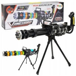 Karabin snajperski z dźwiękiem czarny - Leantoys