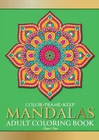 Color Frame Keep. Adult Coloring Book MANDALAS - Page Pippa
