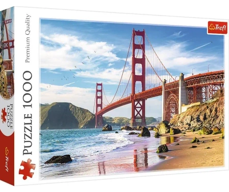 Puzzle 1000 Most Golden Gate, San Francisco, USA - Trefl