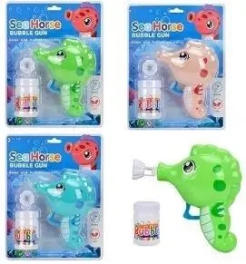 Pistolet do robienia baniek mydlanych 14cm mix - Artyk