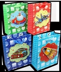 Torebka prezentowa 26x32x10cm MIX - Kalpol