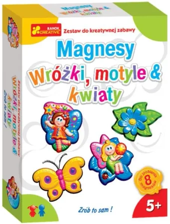 Gipsowe magnesy Wróżki motyle i kwiaty - Ranok-Creative
