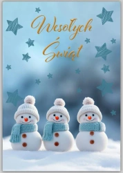 Karnet Boże Narodzenie - Trend