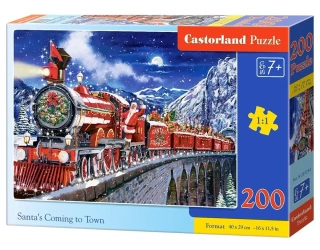 Puzzle 200 Santa's Coming to Town CASTOR - Castorland