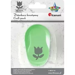 Dziurkacz z motywem Tulipan 25mm - Titanum