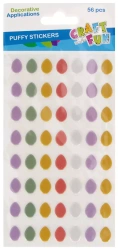 Naklej Wn Puffy Jajka 56szt Cf 12/144