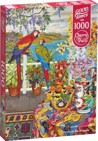 Puzzle 1000 CherryPazzi Parrots on the Veranda 30639