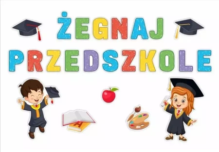 Dekoracje okienne szkoła -Żegnaj przedszkole 24szt - LearnHow