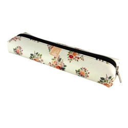 Piórnik szkolny młodzieżowy student jamnik Róże W Beżu - EV-Corp